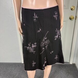 Vintage Y2K M Collection Women's Skirt Medium Floral A-line Floral Embroider K1